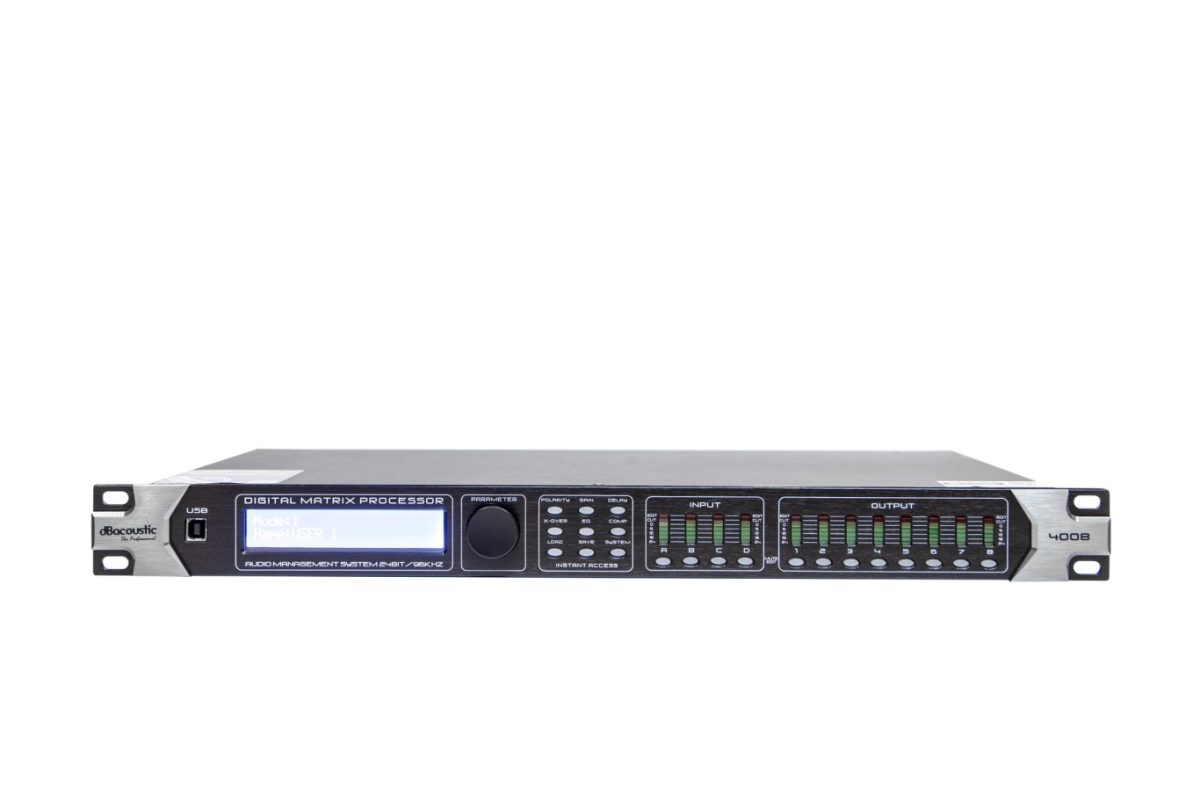 Bộ xử lí tín hiệu Crossover DBacoustic 4008 chính