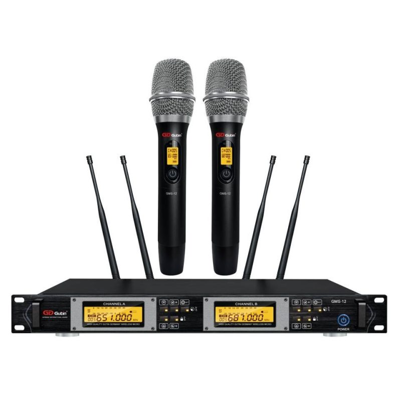 MICRO KHÔNG DÂY GUTIN GMS12 CHÍNH HÃNG ĐỨC (4 RÂU ANTEN)